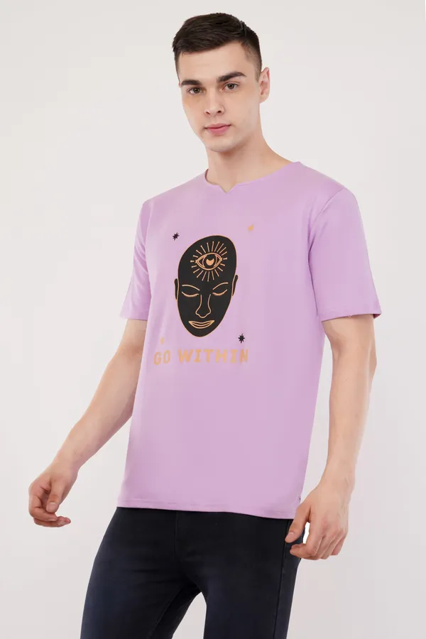 Lavender_Go_Within_Unisex_Ghumat_Neck_Tshirt