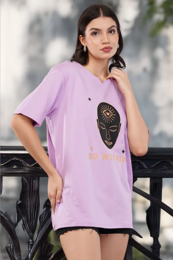 Lavender_Go_Within_Unisex_Ghumat_Neck_Tshirt