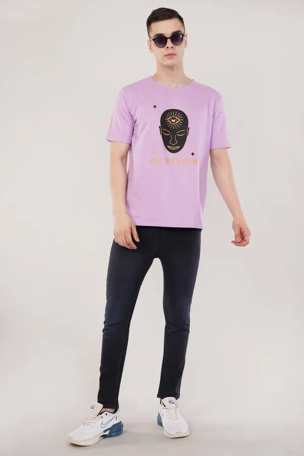 Lavender_Go_Within_Unisex_Ghumat_Neck_Tshirt
