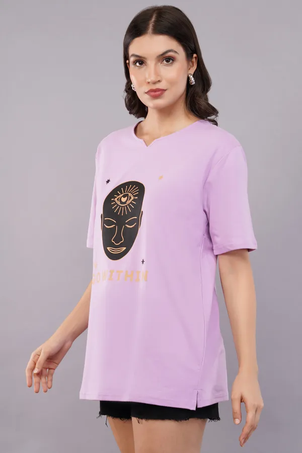 Lavender_Go_Within_Unisex_Ghumat_Neck_Tshirt