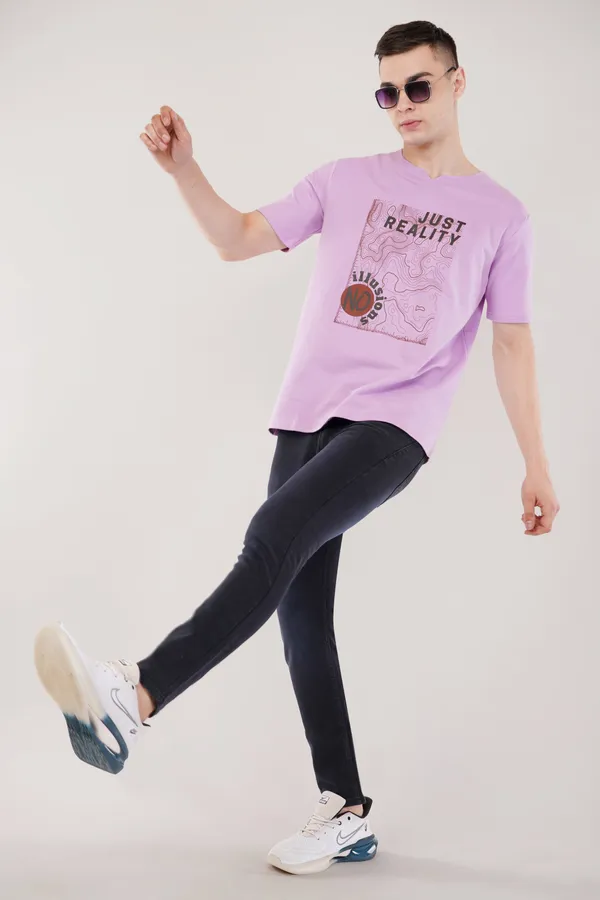Lavender_No_Illusions_Unisex_Ghumat_Neck_Tshirt