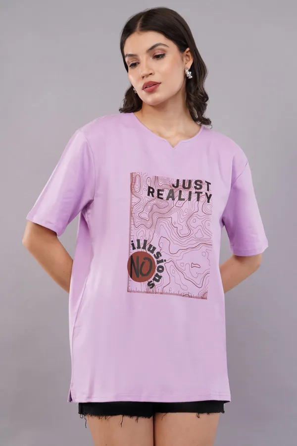 Lavender_No_Illusions_Unisex_Ghumat_Neck_Tshirt