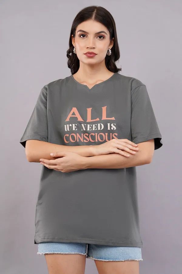 Gray_Conscious_Planet_Unisex_Steel_Ghumat_Neck_Tshirt