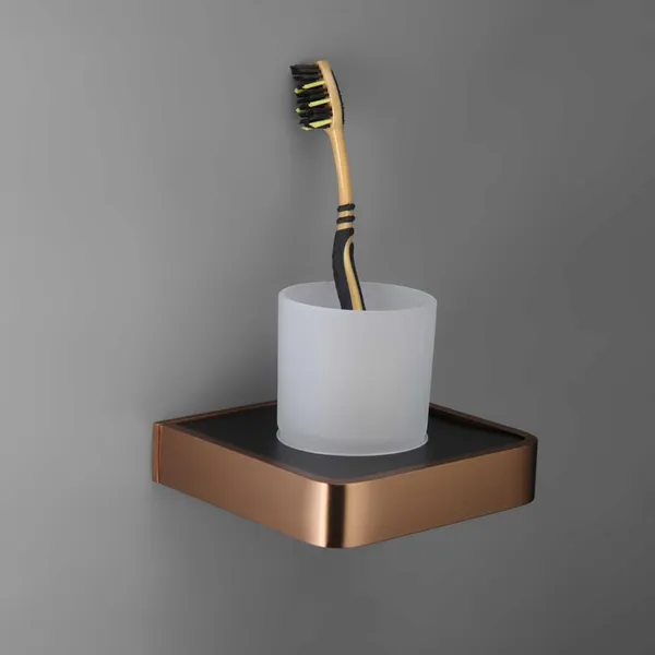 Brushed_Rose_Gold_Wall_Mounted_Heavy_Duty_Rust_&_Corrosion_Free_Aluminium_Tumbler_Holder_With_10_Years_Of_Warranty