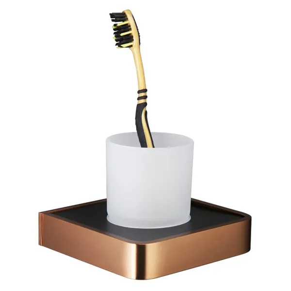 Brushed_Rose_Gold_Wall_Mounted_Heavy_Duty_Rust_&_Corrosion_Free_Aluminium_Tumbler_Holder_With_10_Years_Of_Warranty