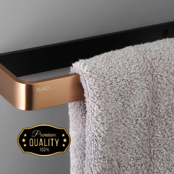 Brushed_Rose_Gold_Wall_Mounted_Heavy_Duty_Rust_&_Corrosion_Free_Aluminium_Towel_Ring_With_10_Years_Of_Warranty