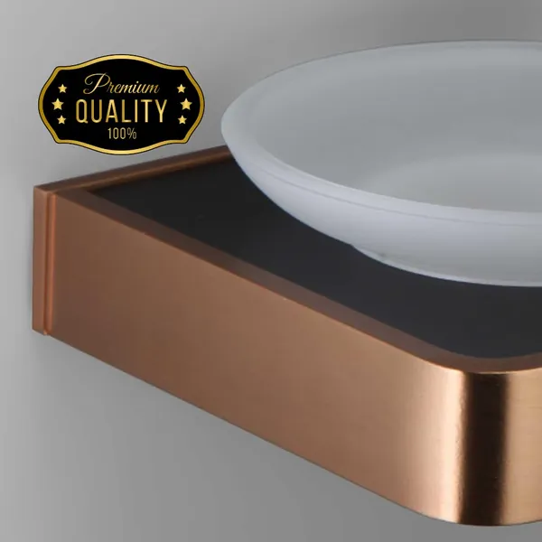 Brushed_Rose_Gold_Wall_Mounted_Heavy_Duty_Rust_&_Corrosion_Free_Aluminium_Soap_Dish_With_10_Years_Of_Warranty