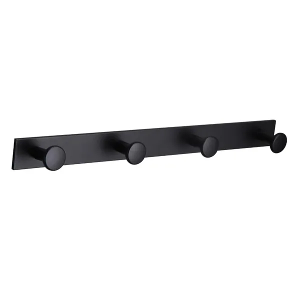 Matte_Black_Wall_Mounted_Heavy_Duty_Rust_&_Corrosion_Free_Aluminium_Robe_Hook_With_10_Years_Of_Warranty