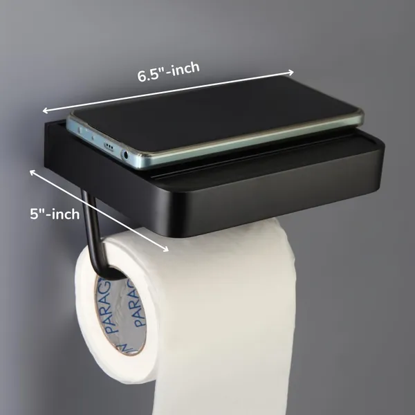 Matte_Black_Wall_Mounted_Heavy_Duty_Rust_&_Corrosion_Free_Aluminium_Toilet_Paper_Holder_With_10_Years_Of_Warranty
