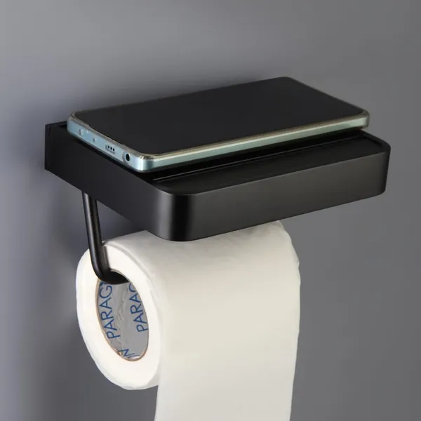 Matte_Black_Wall_Mounted_Heavy_Duty_Rust_&_Corrosion_Free_Aluminium_Toilet_Paper_Holder_With_10_Years_Of_Warranty