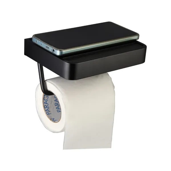Matte_Black_Wall_Mounted_Heavy_Duty_Rust_&_Corrosion_Free_Aluminium_Toilet_Paper_Holder_With_10_Years_Of_Warranty
