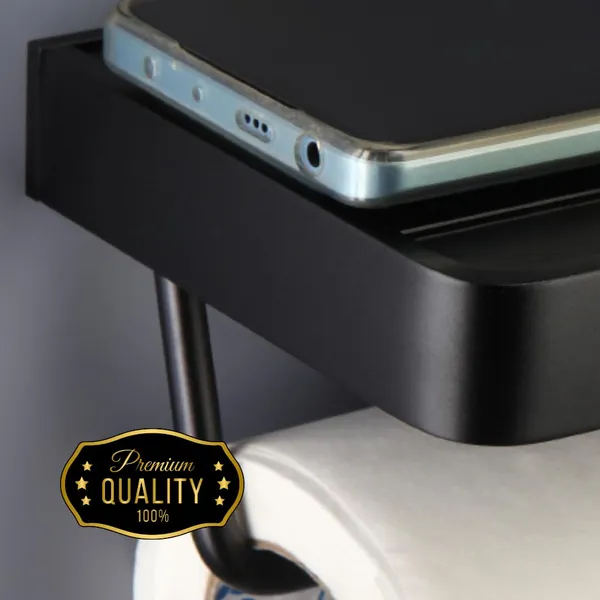 Matte_Black_Wall_Mounted_Heavy_Duty_Rust_&_Corrosion_Free_Aluminium_Toilet_Paper_Holder_With_10_Years_Of_Warranty