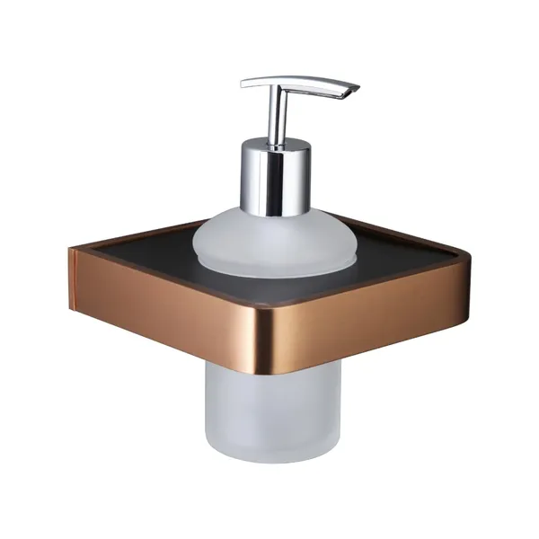 Brushed_Rose_Gold_Wall_Mounted_Heavy_Duty_Rust_&_Corrosion_Free_Aluminium_Soap_Dispenser_With_10_Years_Of_Warranty