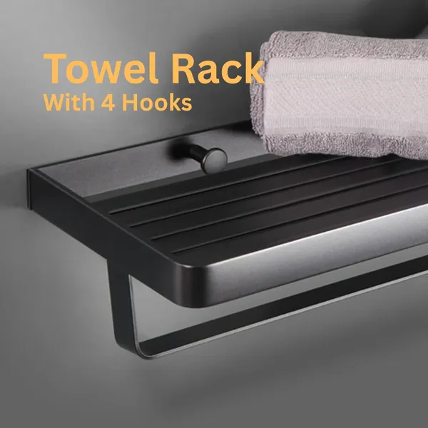 Matte_Black_Wall_Mounted_Heavy_Duty_Rust_&_Corrosion_Free_Aluminium_Towel_Rack_With_10_Years_Of_Warranty