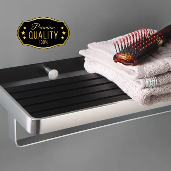Matte_Chrome_Wall_Mounted_Heavy_Duty_Rust_&_Corrosion_Free_Aluminium_Towel_Rack_With_10_Years_Of_Warranty