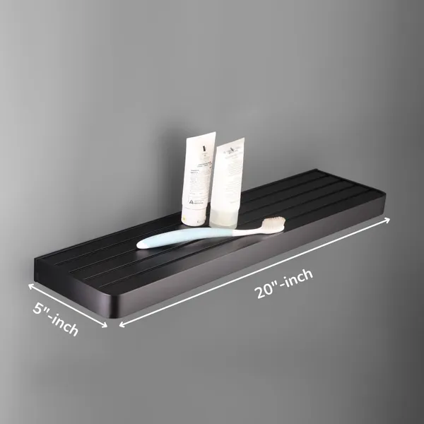 Matte_Black_Wall_Mounted_Heavy_Duty_Rust_&_Corrosion_Free_Aluminium_Bathroom_Shelf_With_10_Years_Of_Warranty