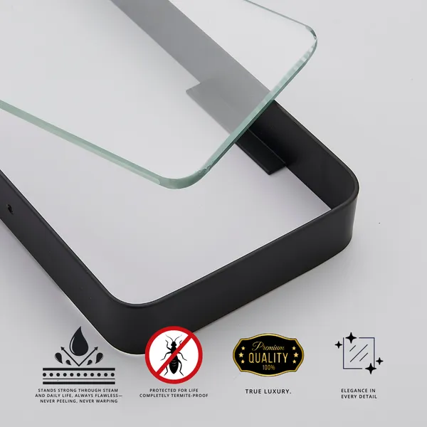 FUAO_Premium_Luxury_Bathroom_Glass_Shelf_Wall_Mounted_|_SUS_304_Grade_Frame_|_Toughened_Glass_|_100%_Rust_Proof_Shower_&_Washbasin_Shelf_|_Chrome,_Gold,_Rose_Gold_&_Matte_Black_(1,_Black)