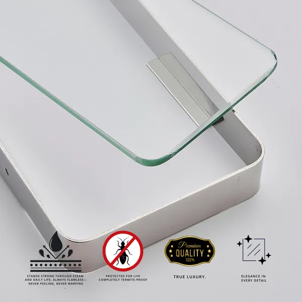 FUAO_Premium_Luxury_Bathroom_Glass_Shelf_Wall_Mounted_|_SUS_304_Grade_Frame_|_Toughened_Glass_|_100%_Rust_Proof_Shower_&_Washbasin_Shelf_|_Chrome,_Gold,_Rose_Gold_&_Matte_Black_(1,_Chrome)
