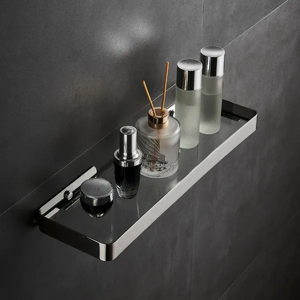 FUAO_Wall_Mounted_Bathroom_Towel_Rack_with_Top_Shelf_&_Hanging_Bar_|_SUS_304_Grade_Stainless_Steel_|_100%_Rust_Proof_|_Matte_Black,_Chrome_&_Rose_Gold_|_Premium_Hotel_Style_Organiser_(1,_Matte_Black)