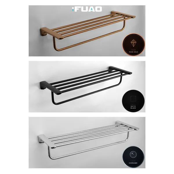 FUAO_Wall_Mounted_Bathroom_Towel_Rack_with_Top_Shelf_&_Hanging_Bar_|_SUS_304_Grade_Stainless_Steel_|_100%_Rust_Proof_|_Matte_Black,_Chrome_&_Rose_Gold_|_Premium_Hotel_Style_Organiser_(1,_Rosegold)