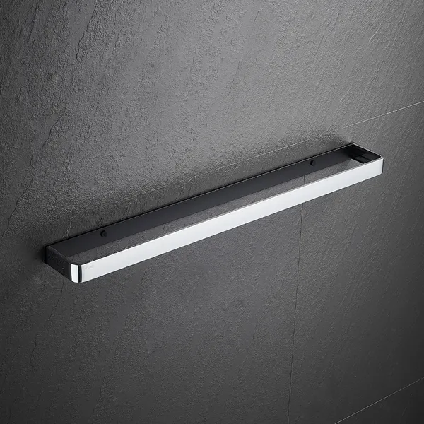 FUAO_Premium_Maxton_Series_Towel_Bar_24_Inch_|_Wall_Mounted,_Rust_Proof_&_100%_Corrosion_Free,_Heavy-Duty_Bathroom_Accessory_|_Available_in_Chrome,_Brushed_Gold_&_Matte_Black_(Chrome_Glossy)