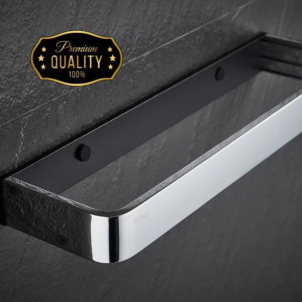 FUAO_Maxton_Series_Towel_Ring_|_Wall_Mounted,_Rust_Proof_&_Corrosion_Free,_Heavy-Duty_Bathroom_Hand_Towel_Holder_|_Elegant_Modern_Design_|_Chrome,_Brushed_Gold_&_Matte_Black_(Chrome_Glossy)