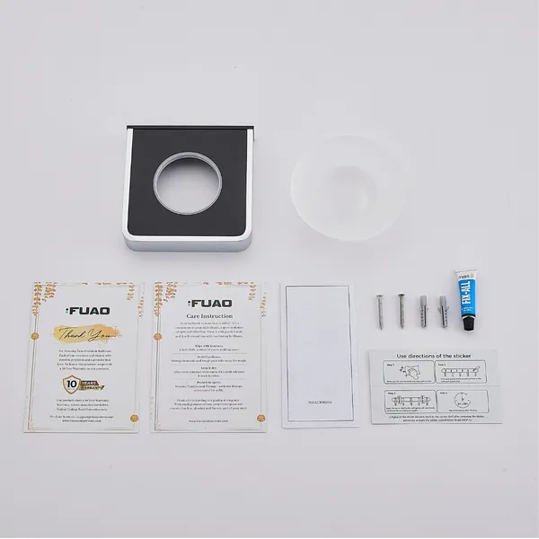 FUAO_Maxton_Series_Soap_Dish_Wall_Mounted,_Rust_Proof_&_Corrosion_Free,_Heavy-Duty_Bathroom_Soap_Holder_|_Modern_&_Space-Saving_|_Chrome,_Brushed_Gold_&_Matte_Black_(Chrome_Glossy)