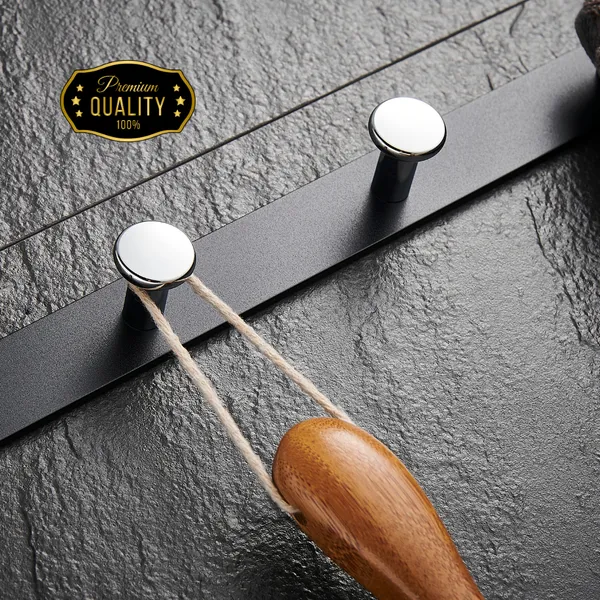 FUAO_Maxton_Series_Robe_Hook,_Wall_Mounted,_Rust_Proof_&_Corrosion_Free,_Heavy-Duty_Bathroom_Hanger,_Space-Saving_Luxury_Accessory_|_Chrome,_Brushed_Gold_&_Matte_Black_(Chrome_Glossy)