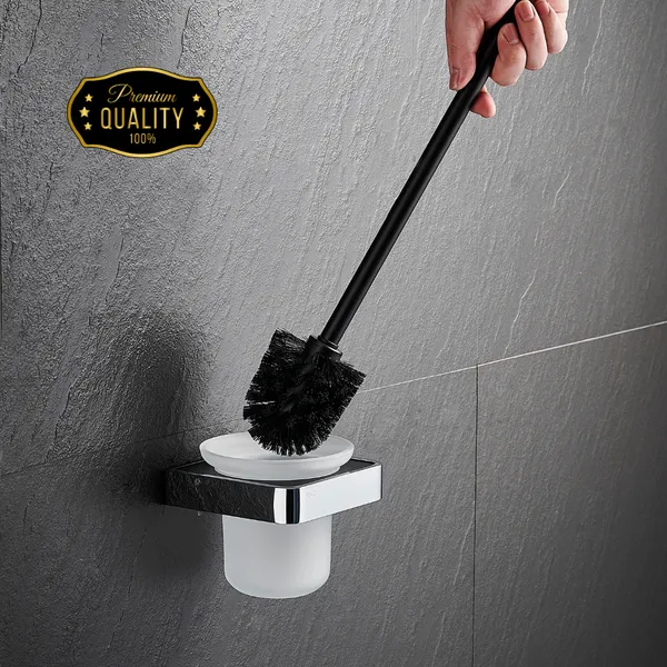 FUAO_Maxton_Series_Toilet_Brush_Holder,_Wall_Mounted,_Rust_Proof_&_Corrosion_Free,_Heavy-Duty_Bathroom_Cleaner_Holder,_Hygienic_&_Space-Saving_(Chrome_Glossy)