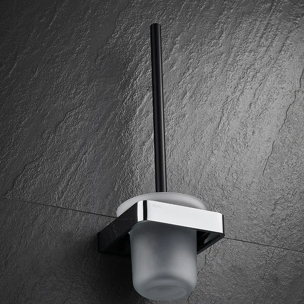 FUAO_Maxton_Series_Toilet_Brush_Holder,_Wall_Mounted,_Rust_Proof_&_Corrosion_Free,_Heavy-Duty_Bathroom_Cleaner_Holder,_Hygienic_&_Space-Saving_(Chrome_Glossy)