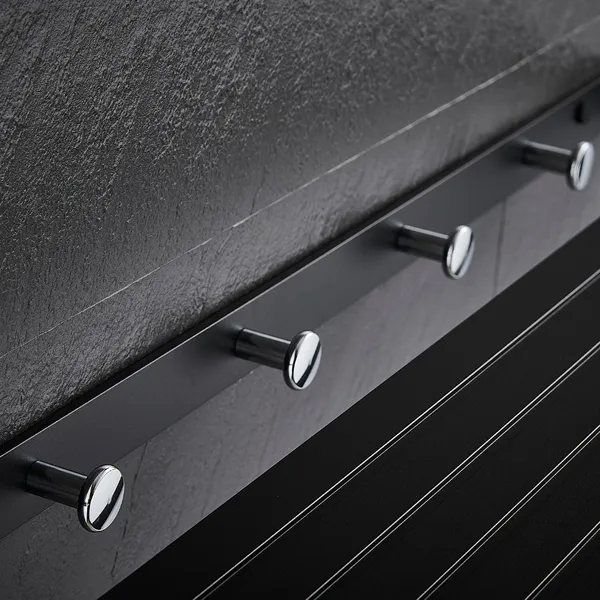 FUAO_Maxton_Series_Towel_Rack,_Wall_Mounted,_Rust_Proof_&_Corrosion_Free,_Heavy-Duty_Bathroom_Shelf_&_Hanger,_Multipurpose_Storage_Rack_|_Chrome,_Brushed_Gold_&_Matte_Black_(Chrome_Glossy)