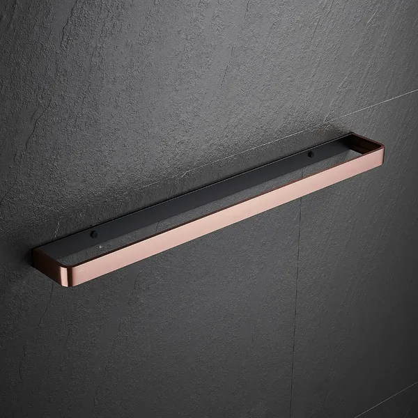 FUAO_Premium_Maxton_Series_Towel_Bar_24_Inch_|_Wall_Mounted,_Rust_Proof_&_100%_Corrosion_Free,_Heavy-Duty_Bathroom_Accessory_|_Available_in_Chrome,_Brushed_Gold_&_Matte_Black_(Brushed_Rosegold_NEW)