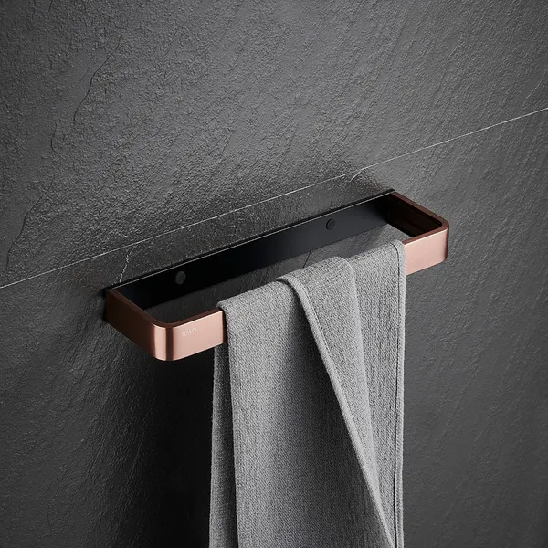 FUAO_Maxton_Series_Towel_Ring_|_Wall_Mounted,_Rust_Proof_&_Corrosion_Free,_Heavy-Duty_Bathroom_Hand_Towel_Holder_|_Elegant_Modern_Design_|_Chrome,_Brushed_Gold_&_Matte_Black_(Brushed_Rosegold_NEW)