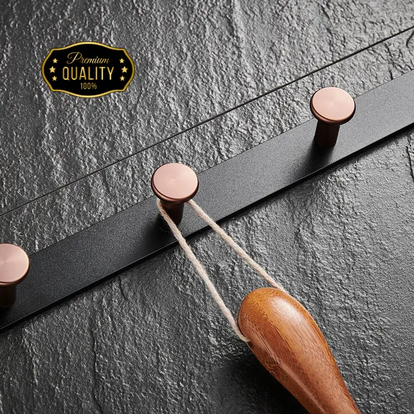 FUAO_Maxton_Series_Robe_Hook,_Wall_Mounted,_Rust_Proof_&_Corrosion_Free,_Heavy-Duty_Bathroom_Hanger,_Space-Saving_Luxury_Accessory_|_Chrome,_Brushed_Gold_&_Matte_Black_(Brushed_Rosegold_NEW)