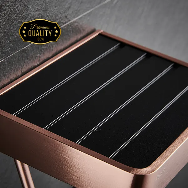 FUAO_Maxton_Series_Toilet_Paper_Holder,_Wall_Mounted,_Rust_Proof_&_Corrosion_Free,_Heavy-Duty_Bathroom_Tissue_Holder,_Modern_Accessory_|_Chrome,_Brushed_Gold_&_Matte_Black_(Brushed_Rosegold_NEW)