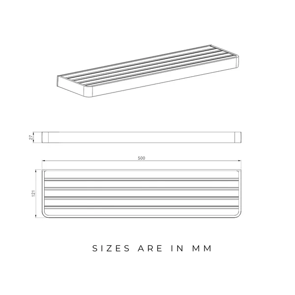 FUAO_Maxton_Series_Bathroom_Shelf,_Wall_Mounted,_Rust_Proof_&_Corrosion_Free,_Heavy-Duty_Storage_Rack,_Space-Saving_Modern_Accessory_|_Chrome,_Brushed_Gold_&_Matte_Black_(Brushed_Rosegold_NEW)