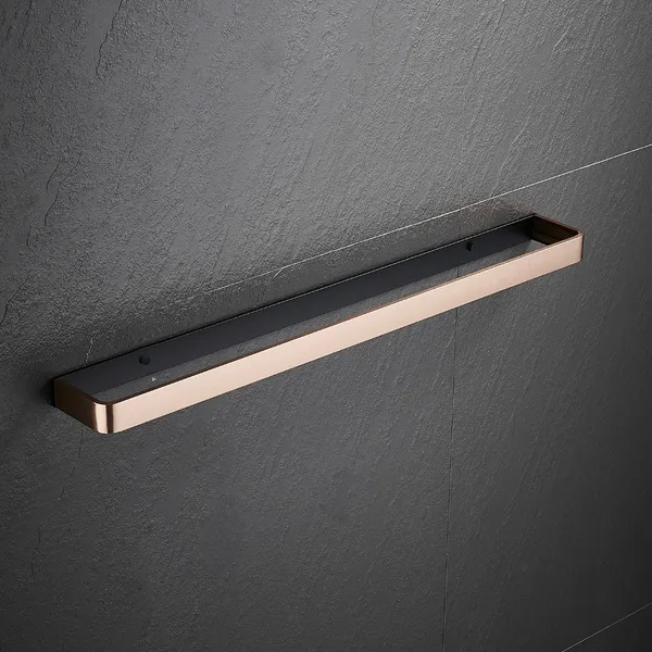 FUAO_Premium_Maxton_Series_Towel_Bar_24_Inch_|_Wall_Mounted,_Rust_Proof_&_100%_Corrosion_Free,_Heavy-Duty_Bathroom_Accessory_|_Available_in_Chrome,_Brushed_Gold_&_Matte_Black_(Brushed_Bronze)