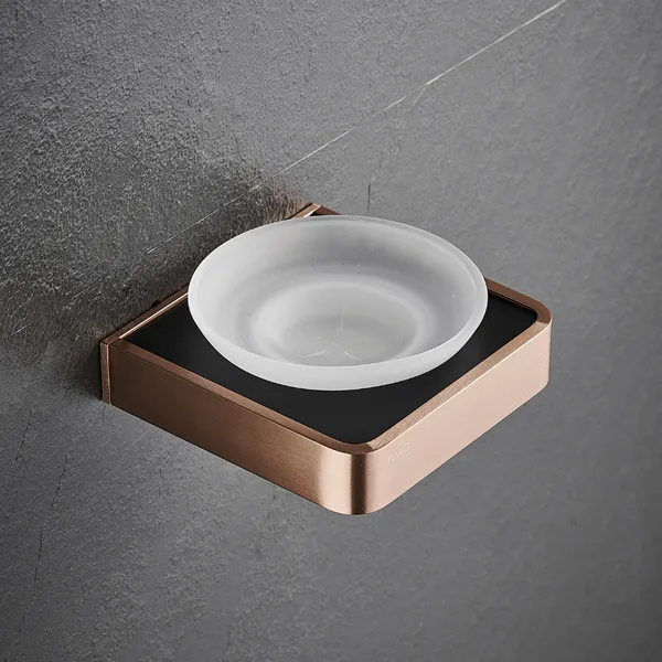 FUAO_Maxton_Series_Soap_Dish_Wall_Mounted,_Rust_Proof_&_Corrosion_Free,_Heavy-Duty_Bathroom_Soap_Holder_|_Modern_&_Space-Saving_|_Chrome,_Brushed_Gold_&_Matte_Black_(Brushed_Bronze)