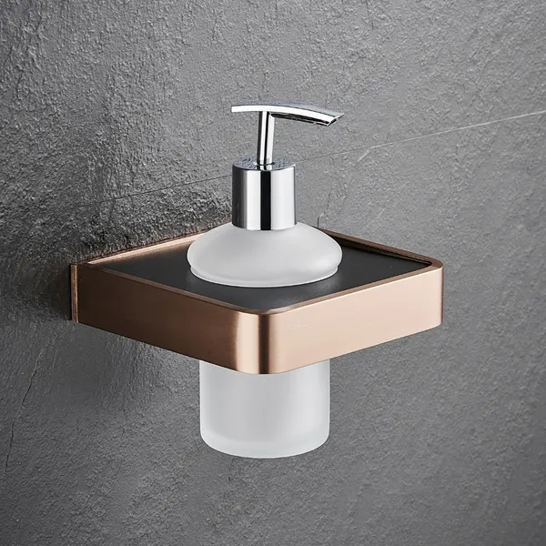 FUAO_Maxton_Series_Soap_Dispenser,_Wall_Mounted,_Rust_Proof_&_Corrosion_Free,_Heavy-Duty_Bathroom_Liquid_Soap_Pump_|_Chrome,_Brushed_Gold_&_Matte_Black_(Brushed_Bronze)