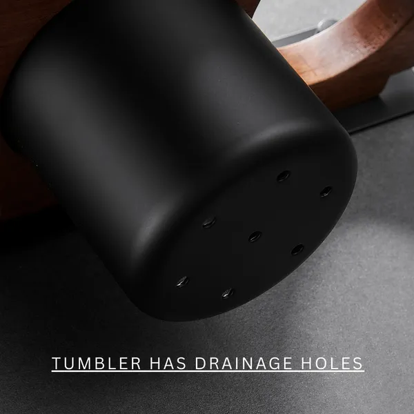 FUAO_Luxury_Aluminium_&_Solid_Wood_Toothbrush_Holder_|_Wall-Mounted_Toothbrush_&_Hand_Dryer_Holder_with_Drainage_Tumbler_|_Rust-Proof,_Termite-Safe,_Color-Stable