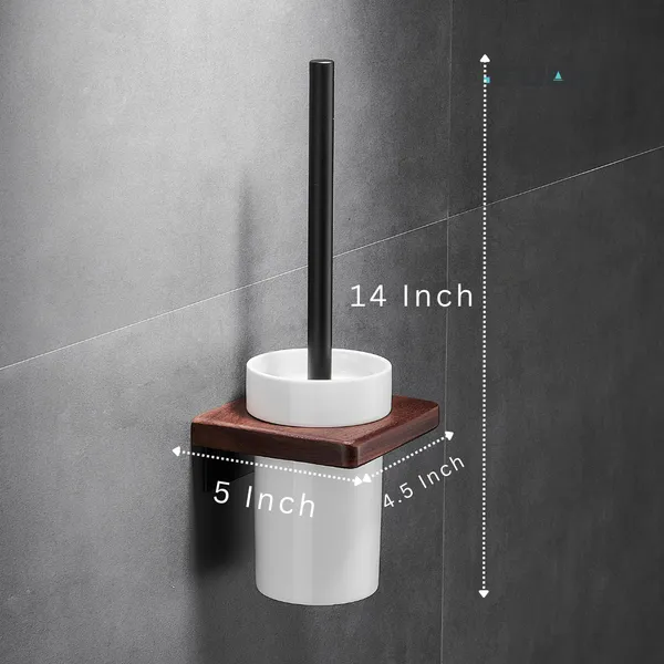 FUAO_Luxury_Toilet_Brush_Holder_|_Premium_Aluminium_&_Solid_Wood_|_Rust-Proof_10_Years_Warranty_|_Termite-Free_Wooden_Base_|_Bathroom_Cleaning_Brush_Set_|_Modern_Wall-Mounted_WC_Brush_Holder