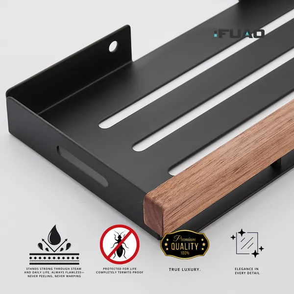 FUAO_Luxury_Aluminium_&_Solid_Wood_Bathroom_Shelf_with_Hooks_|_Rust-Proof,_Termite-Free,_Premium_Wall-Mounted_Bathroom_Organizer_|_Modern_Cosmetic_&_Toiletry_Storage_Rack