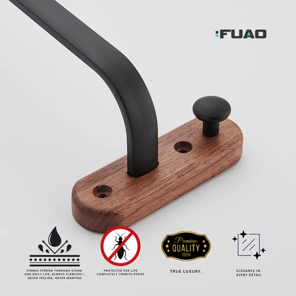 FUAO_Luxury_Towel_Rod_with_Hooks_|_Premium_Aluminium_&_Solid_Wood_Bathroom_Towel_Holder_|_Rust-Proof_10-Year_Warranty_|_Wall_Mounted_Towel_Bar_for_Bath_Towels,_Scrubber_&_Shower_Essentials