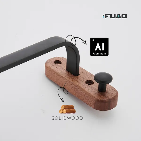 FUAO_Luxury_Towel_Rod_with_Hooks_|_Premium_Aluminium_&_Solid_Wood_Bathroom_Towel_Holder_|_Rust-Proof_10-Year_Warranty_|_Wall_Mounted_Towel_Bar_for_Bath_Towels,_Scrubber_&_Shower_Essentials