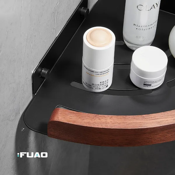 FUAO_Luxury_Bathroom_Corner_Shelf_for_Shower_|_Aluminium_&_Solid_Wood_Rust-Proof_Wall_Mounted_Storage_Rack_|_Premium_Corner_Shelf_for_Toiletries,_Shampoo,_Conditioner,_Bathroom_Essentials