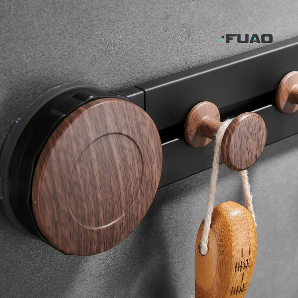 FUAO_Luxury_Vacuum_Cloth_Hook_Bar_|_Premium_Aluminium_&_Solid_Wood_Towel_Rail_|_Drill-Free_Vacuum_Installation_|_Rust-Proof,_Termite-Free,_Anti-Fade_|_Bathroom,_Kitchen_&_Wardrobe_Hanging_Rack