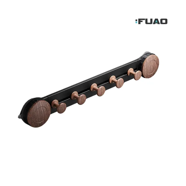 FUAO_Luxury_Vacuum_Cloth_Hook_Bar_|_Premium_Aluminium_&_Solid_Wood_Towel_Rail_|_Drill-Free_Vacuum_Installation_|_Rust-Proof,_Termite-Free,_Anti-Fade_|_Bathroom,_Kitchen_&_Wardrobe_Hanging_Rack