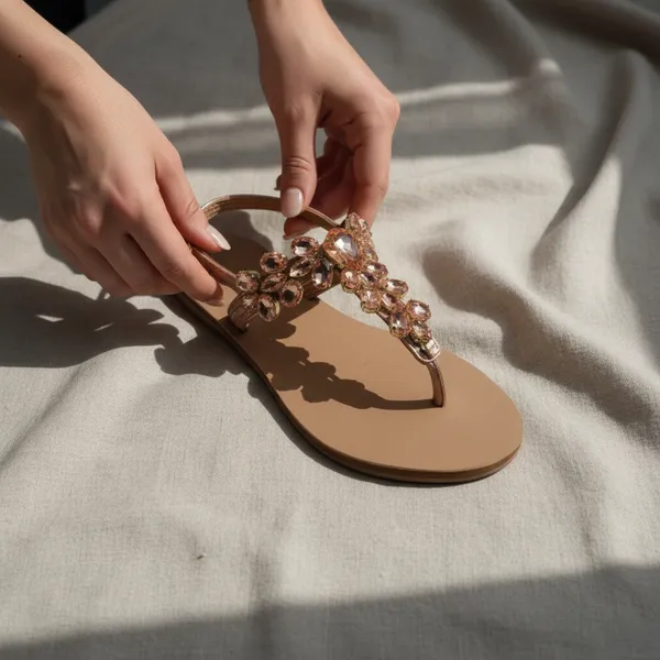 Aurélia_Rosé_Crystal_Flat_Sandals