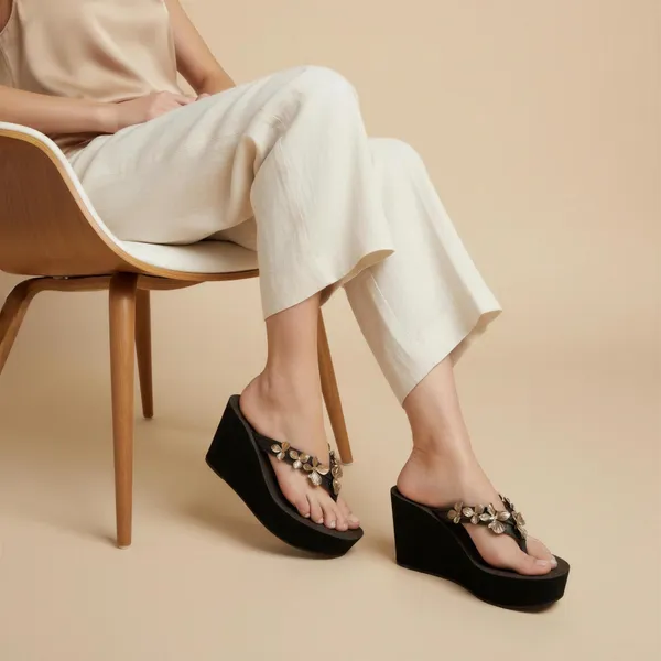 Black_Floral_Wedge_Sandals_for_Women_|_Wosum_Premium_Comfort