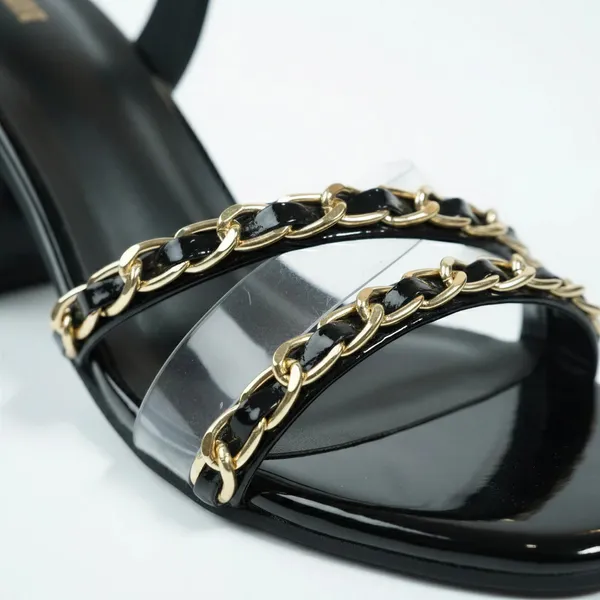 Black_Patent_Chain_Strap_Heeled_Sandals_for_Women_|_Elegant_Block_Heel